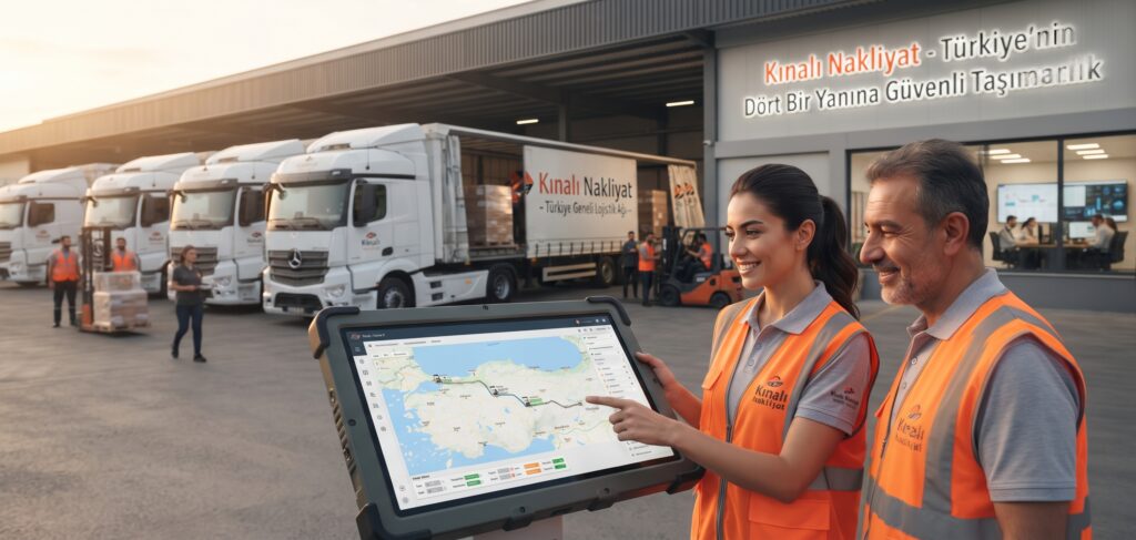 Kınalı Nakliyat Türkiye geneli 81 il şehirler arası nakliye ve lojistik araç filosu